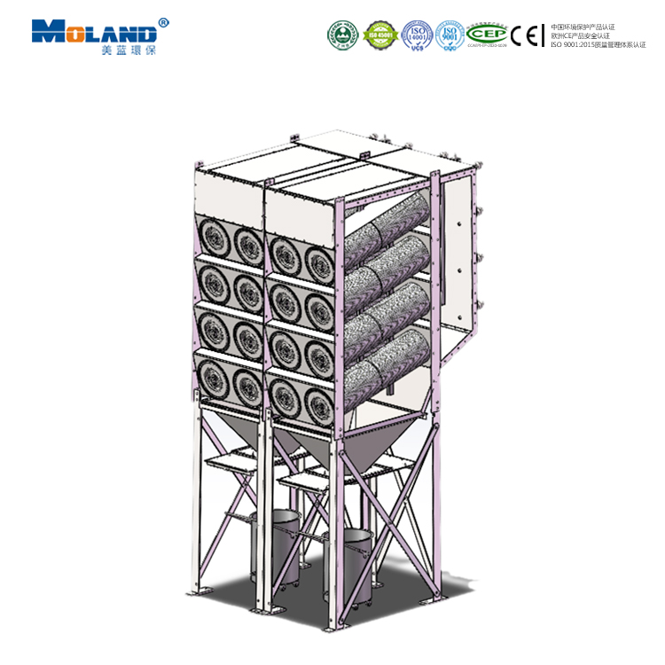 車(chē)間集中除塵系統(tǒng)【斜插式濾筒除塵器MLWF1800H/3500H】